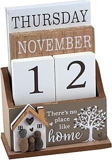 Lesser & Pavey Calendrier en bois Love & Affection