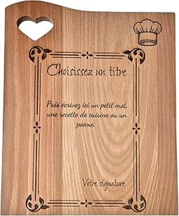 Planche à découper personnalisable en bois