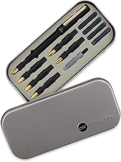 Manuscript Coffret de calligraphie 6 plumes