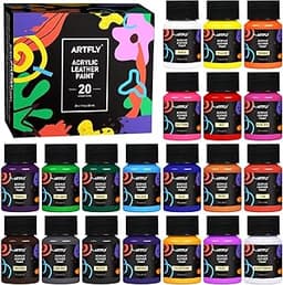 ARTFLY Kit de peinture acrylique pour cuir