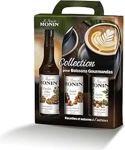 Coffret Sirop MONIN Pour Café Saveurs Noisette/Caramel/Chocolat Cookie