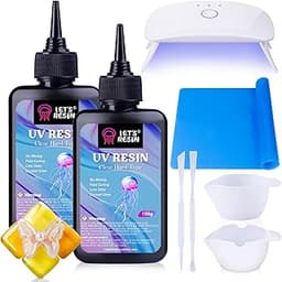 LET'S RESIN Kit de Résine UV avec Lampe