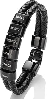 Bracelet cuir gravé MYCLUSIV