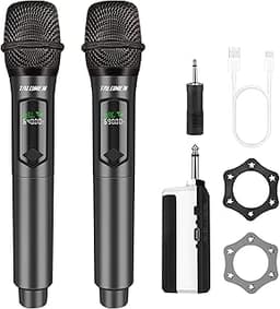 Talomen Microphone sans fil professionnel