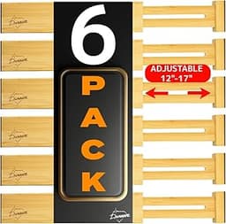 Séparateurs de tiroirs bambou