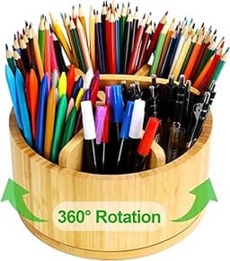 Organiseur rotatif en bambou Cinnani