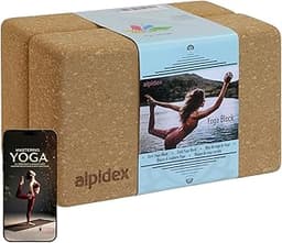 ALPIDEX Bloc de liège Yoga Brique