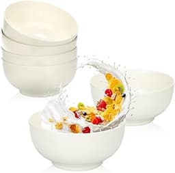 Set de 6 grands bols porcelaine 600 ml