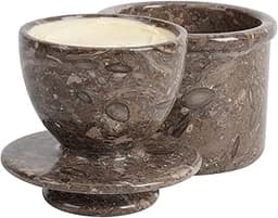 Beurrier cylindrique en marbre Radicaln