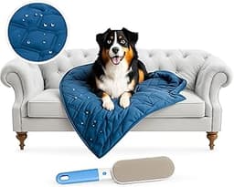 Couverture imperméable animaux avec brosse anti-poils