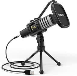 TONOR Micro PC, USB Microphone Condensateur Professionnel