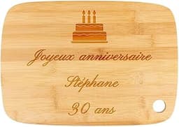 Planche à découper personnalisée en bambou