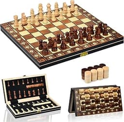Jeu D'échecs, 2 en 1 Echiquier Magnétique