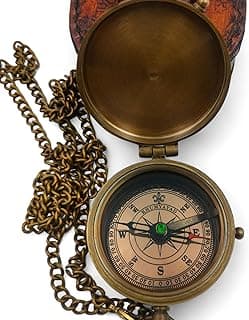 KHUMYAYAD Boussole de Poche en Laiton fabriquée à la Main
