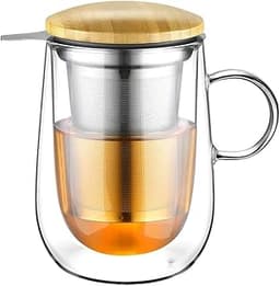 glastal 430ml Tasse de Thé en Verre