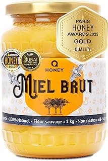 Médaille d'Or - 2025 Paris International Honey Awards - Miel Brut de Fleurs Sauvages 1kg