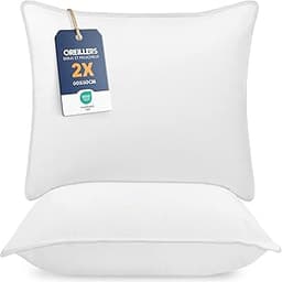 Utopia Bedding – lot de 2 oreillers 60x60