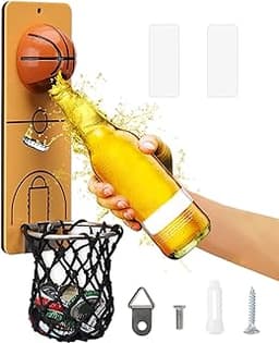 ZONSUSE Magnétique Ouvre Bouteille Mural en Basket-ball