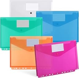 DATEFUN – pochettes plastiques A4 tridimensionnelles (lot de 20)