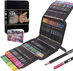 Vozuna 120 crayons de couleur zippés