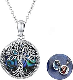 Odinstone Pendentif Porte Photo Collier Médaillon en Argent Sterling 925