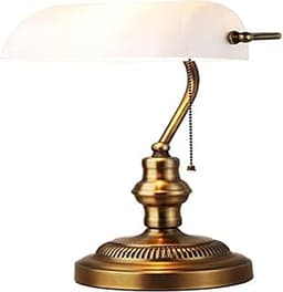 BarcelonaLED Vintage Notaire Style Banquier Lampe de Table