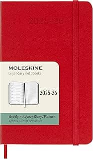 Moleskine Weekly Planner 2025-2026, Agenda Hebdomadaire 18 Mois
