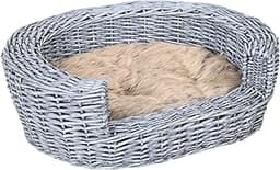 PawHut Panier en Osier avec Coussin