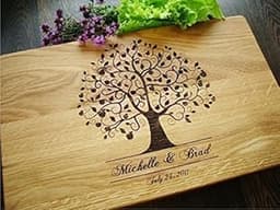Planche à Découper en Bois Gravée et Personnalisée