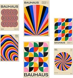 Lot de 6 affiches Bauhaus Nacnic