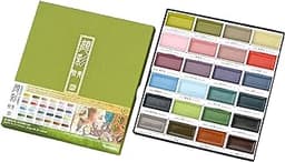 Kuretake GANSAI Tambi Watercolor set, Aquarelle Lot de 24 couleurs II