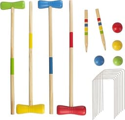 Kit de croquet en bois