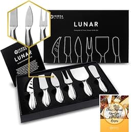 ICOSA Living Lunar 6 pièces jeu de couteaux à fromage prime