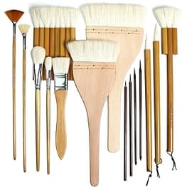 Lot de 15 pinceaux de poterie