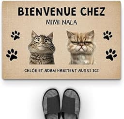 Paillasson personnalisé Bienvenue chez