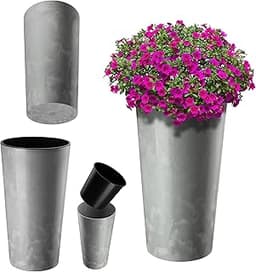 Cache-pot KADAX effet minéral