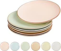 Assiettes teintes bonbon