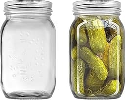 YUEYEE Mason Jar 1 L (x2)