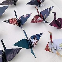Lot de 72 grues d'origami en papier