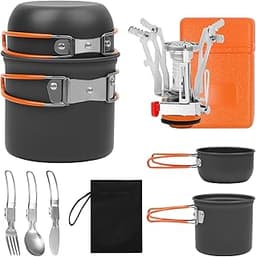 BILIPLE Batterie de Cuisine de Camping