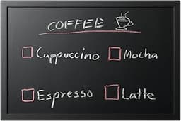 Planche ardoise avec craie