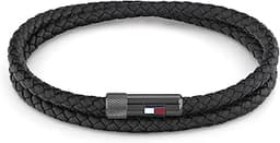 Tommy Hilfiger Jewelry Bracelet en cuir pour Homme avec fermeture magnétique