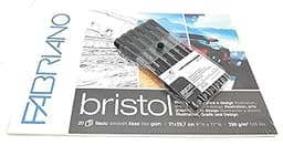 BRUSTRO Combo Professional Pigment Based Fineliner Noir Archival Waterproof UV Ink with Bristol Coled Block A4