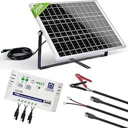 ECO-WORTHY Kit Panneau Solaire 25W 12V MONO
