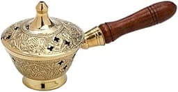 Encensoir avec poignée en bois