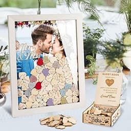 Creawoo Livre d’or de Mariage en Bois