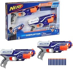 Nerf Elite, Pack de 2 Blasters Disruptor