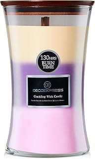 Bougie 3 couches mèche crépitante DECO EXPRESS