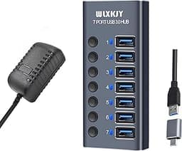 Hub USB-C 7 ports alu