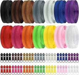 DOITEM Fermetures éclair nylon colorées